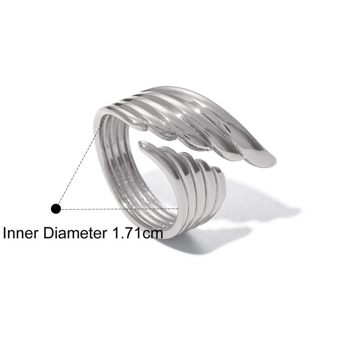 S. Robyn Wilson Winged Ring, alternate finish view