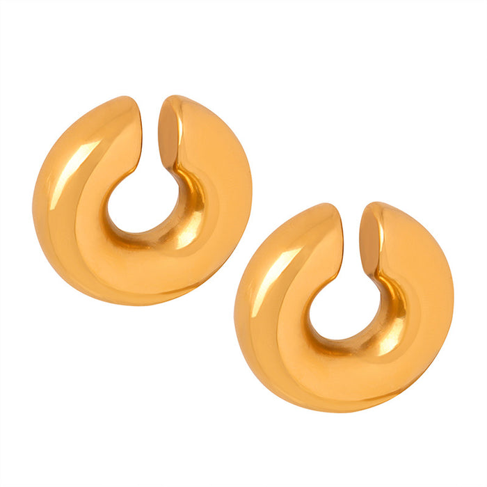 The WOO | Ear Cuff | Smooth | Gold | Silver, product view 1