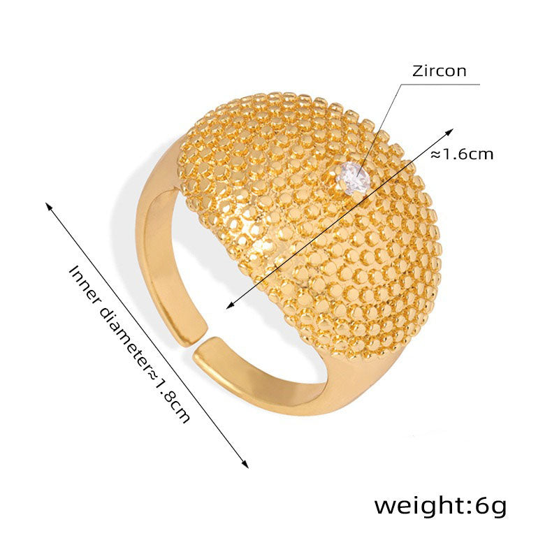 Rebecca Sandulak Resilience Ring in gold, alternate product view