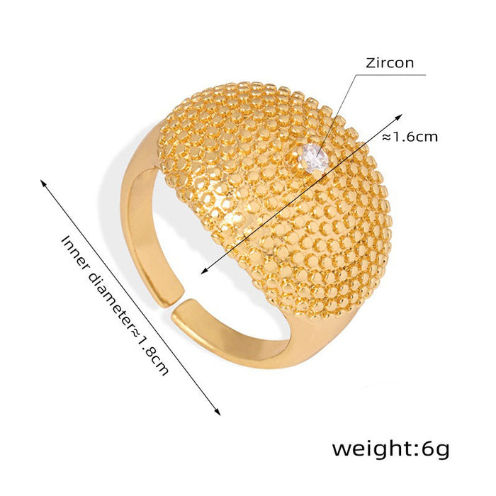 Rebecca Sandulak Resilience Ring in gold, alternate product view