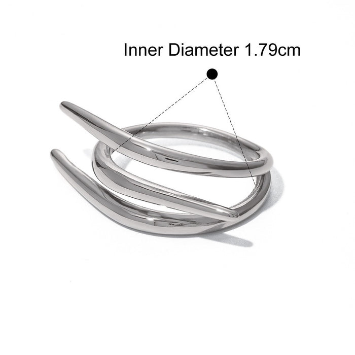 Allana Harkin Barbed Ring, alternate finish view