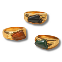 Ellora Patnaik Stone Ring Collection in gold, collection introduction