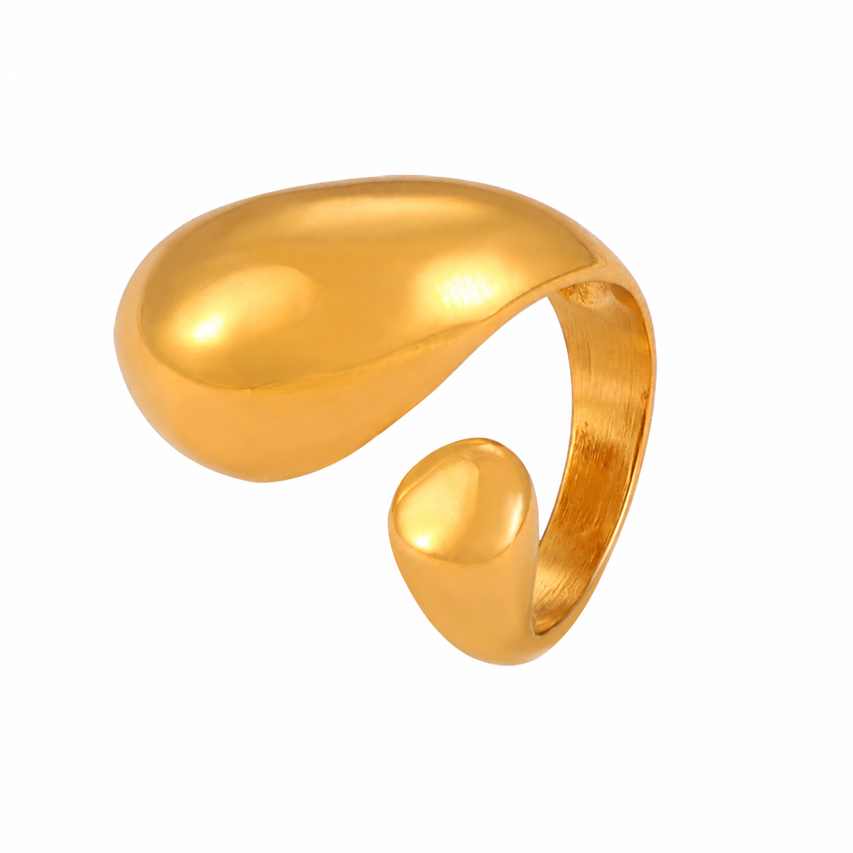 Rachel Harris Worth Protecting Ring in gold on a white background