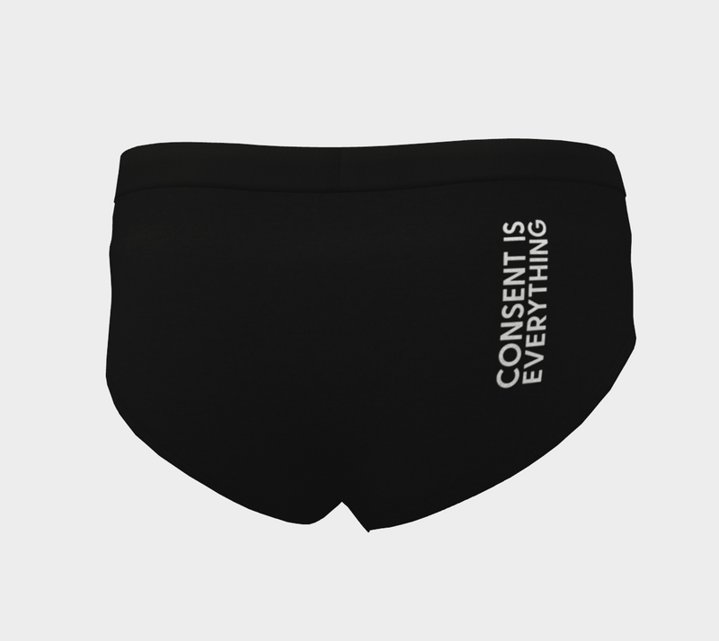CONSENT IS EVERYTHING |  BRIEFS | BLACK - les woo 
