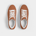 LES WOO 322 | VEGAN LEATHER SNEAKER | RUST - les woo 