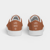 LES WOO 322 | VEGAN LEATHER SNEAKER | RUST - les woo 