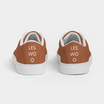 LES WOO 322 | VEGAN LEATHER SNEAKER | RUST - les woo 