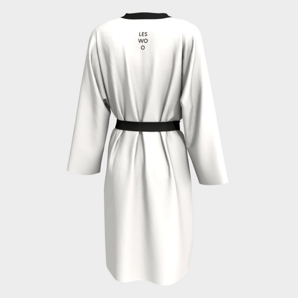 LES WOO | PEIGNOIR | WHITE - les woo 