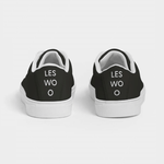 LES WOO 322 | VEGAN-LEATHER SNEAKER | BLACK - les woo 