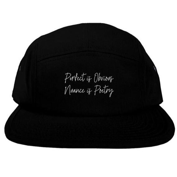NUANCE IS POETRY | FIVE PANEL HAT - les woo 