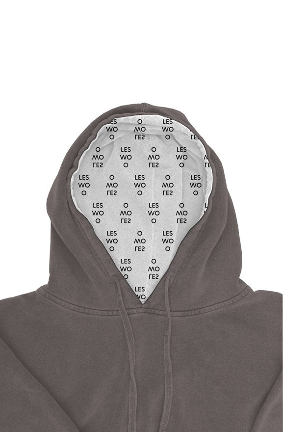 UNISEX | Pigment Dyed Hoodie | BLACK - les woo 