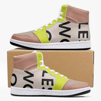 222 WOO Girl | High-Top | Leather Sneakers - les woo 