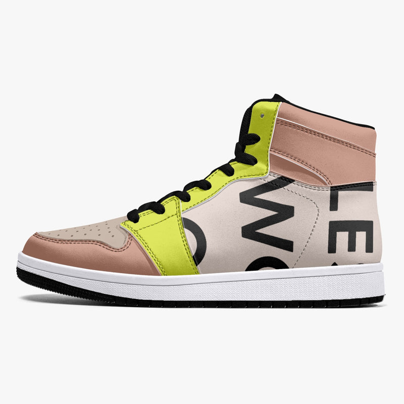 222 WOO Girl | High-Top | Leather Sneakers - les woo 