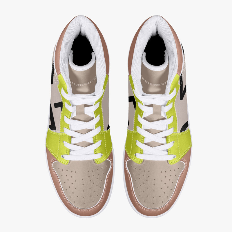 222 WOO Girl | High-Top | Leather Sneakers - les woo 