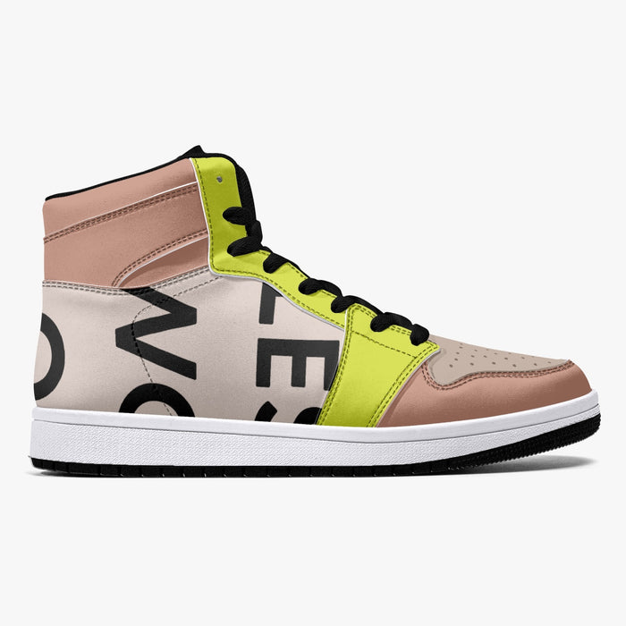 222 WOO Girl | High-Top | Leather Sneakers - les woo 