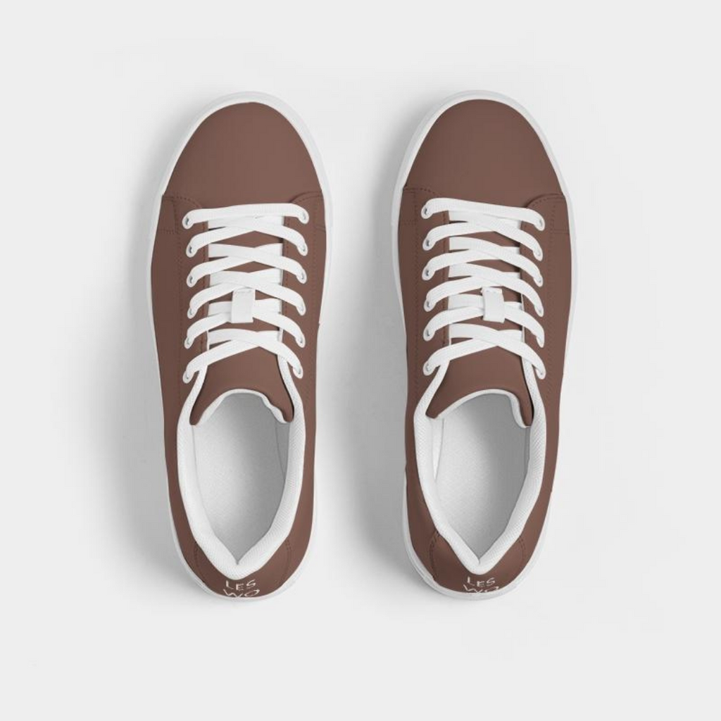 LES WOO 322 | VEGAN LEATHER SNEAKER | CLAY - les woo 