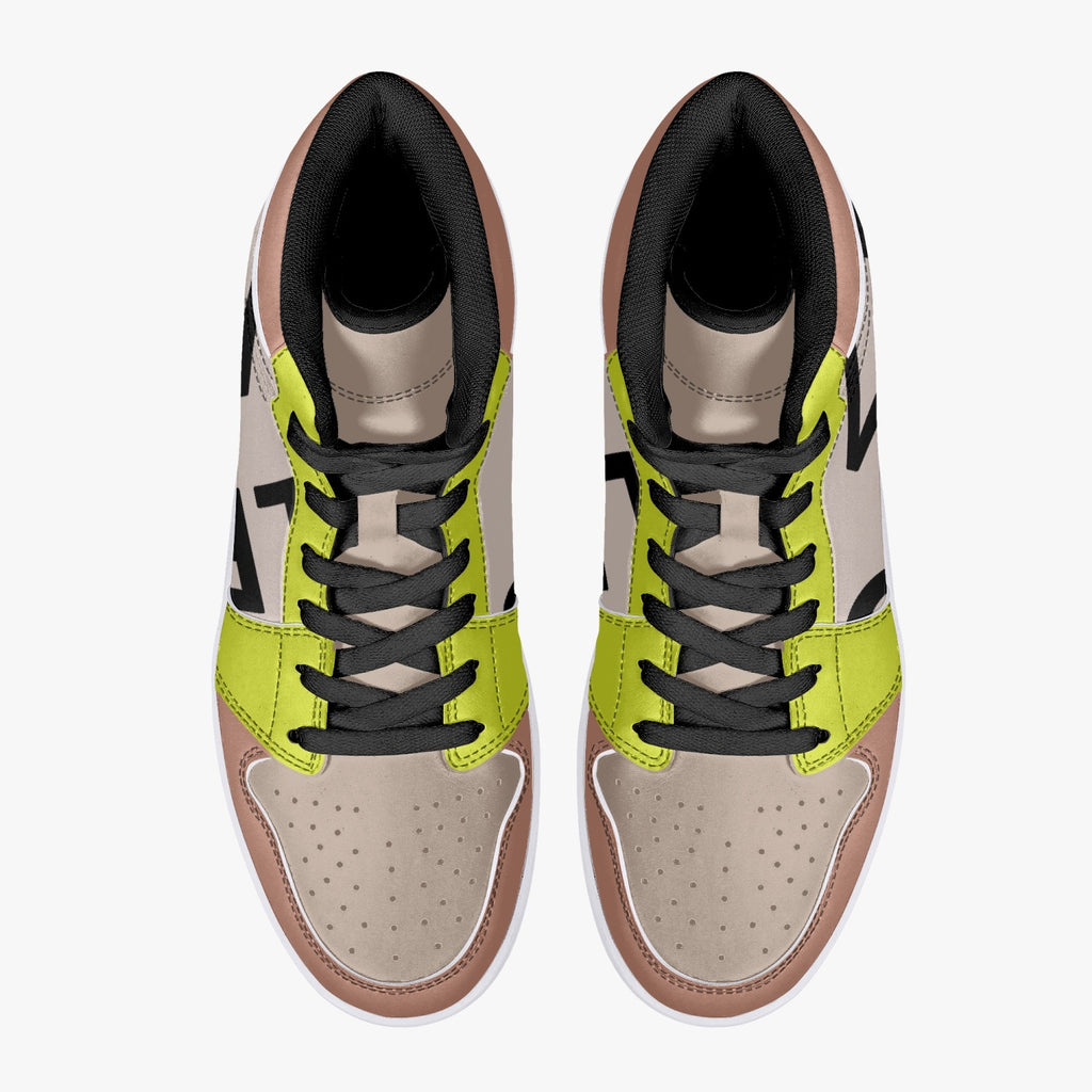 222 WOO Girl | High-Top | Leather Sneakers - les woo 