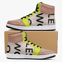 222 WOO Girl | High-Top | Leather Sneakers - les woo 