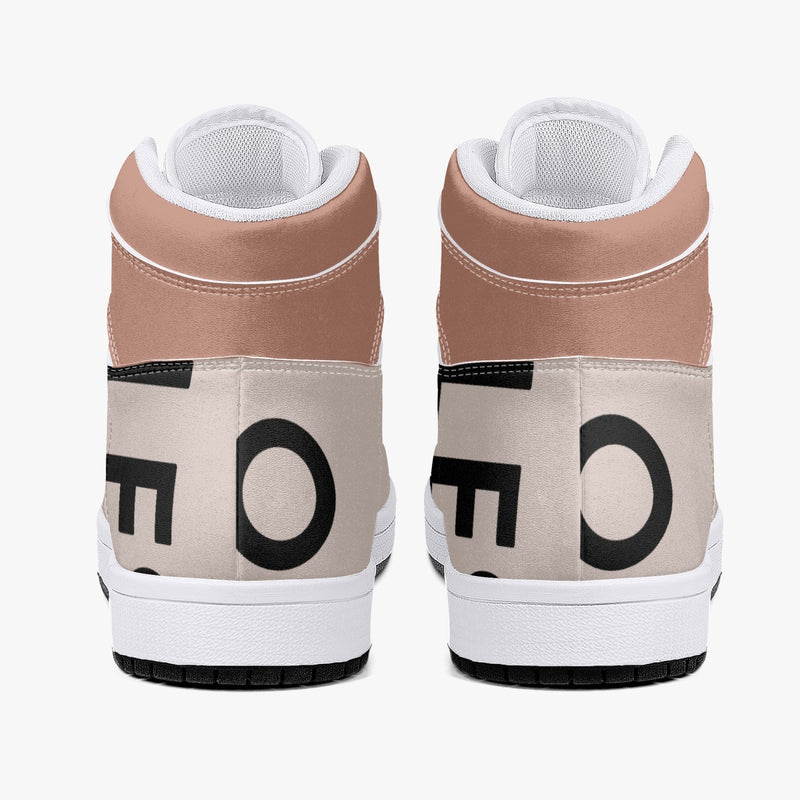 222 WOO Girl | High-Top | Leather Sneakers - les woo 
