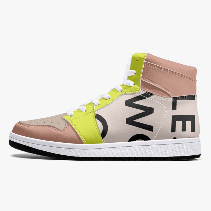 222 WOO Girl | High-Top | Leather Sneakers - les woo 