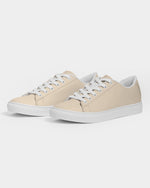 LES WOO 322 | VEGAN LEATHER SNEAKER | SAND STONE - les woo 