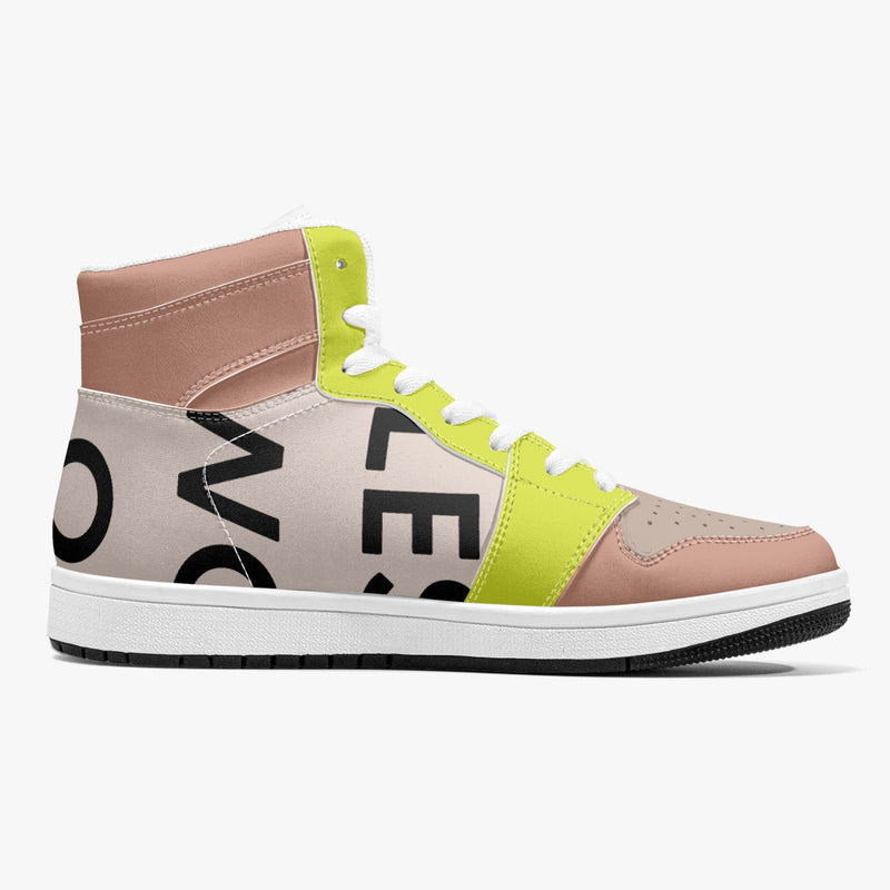222 WOO Girl | High-Top | Leather Sneakers - les woo 